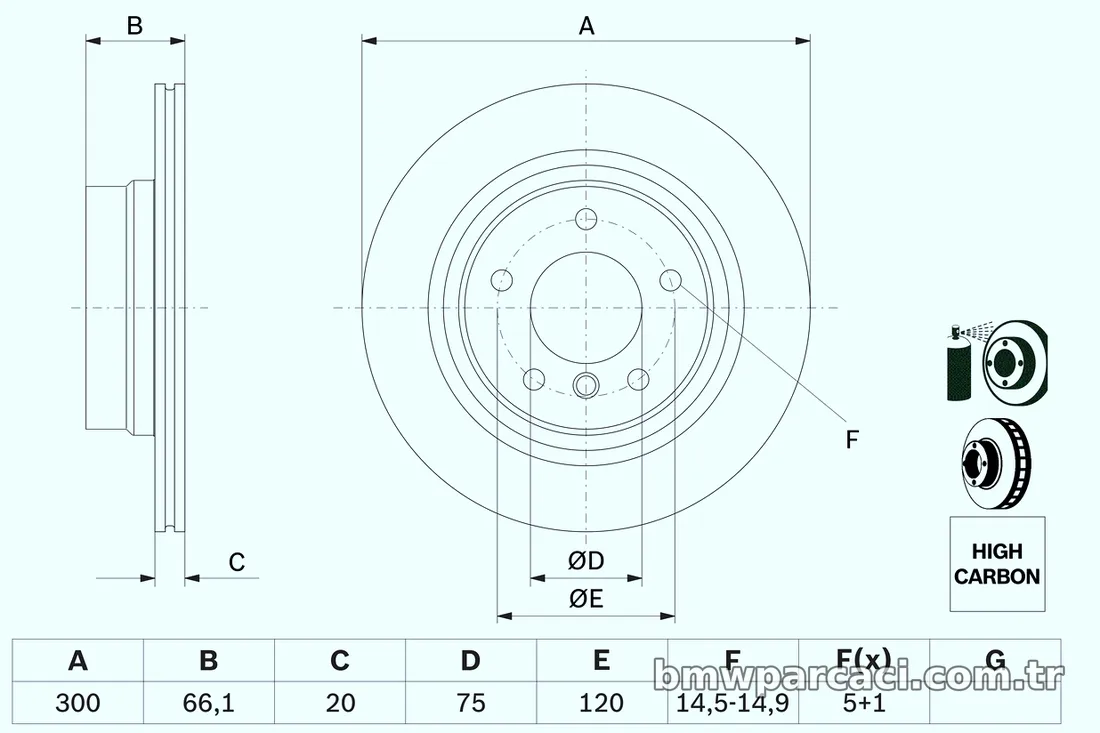 BOSCH 0986479218 Fren Disk Ayna - BOSCH - 0986479218