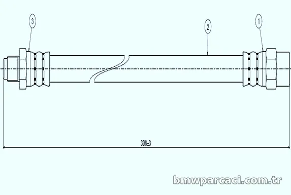 CAVO C800470A Fren Hortumu - CAVO - C800470A
