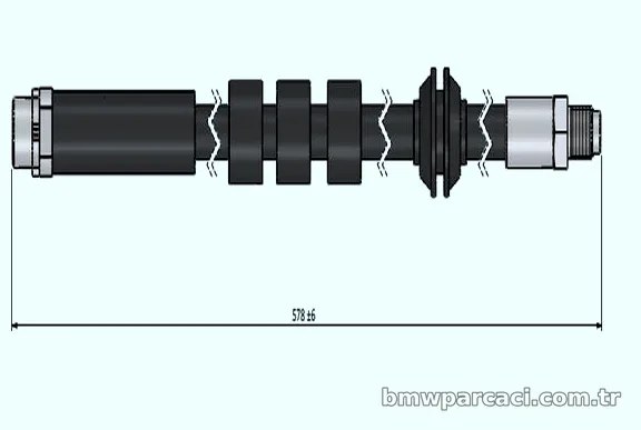 CAVO C900332A Fren Hortumu (BMW E60)