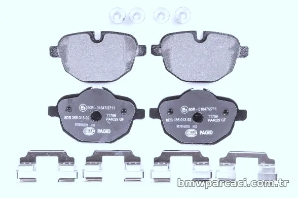 HELLA PAGID 8DB355013921 Fren Disk Balata - HELLA PAGID - 8DB355013921