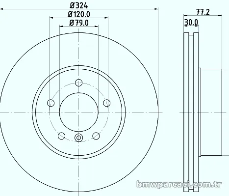 HELLA PAGID 8DD355109921 Fren Disk Ayna - HELLA PAGID - 8DD355109921