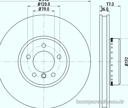 HELLA PAGID 8DD355120791 Fren Disk Ayna - HELLA PAGID - 8DD355120791