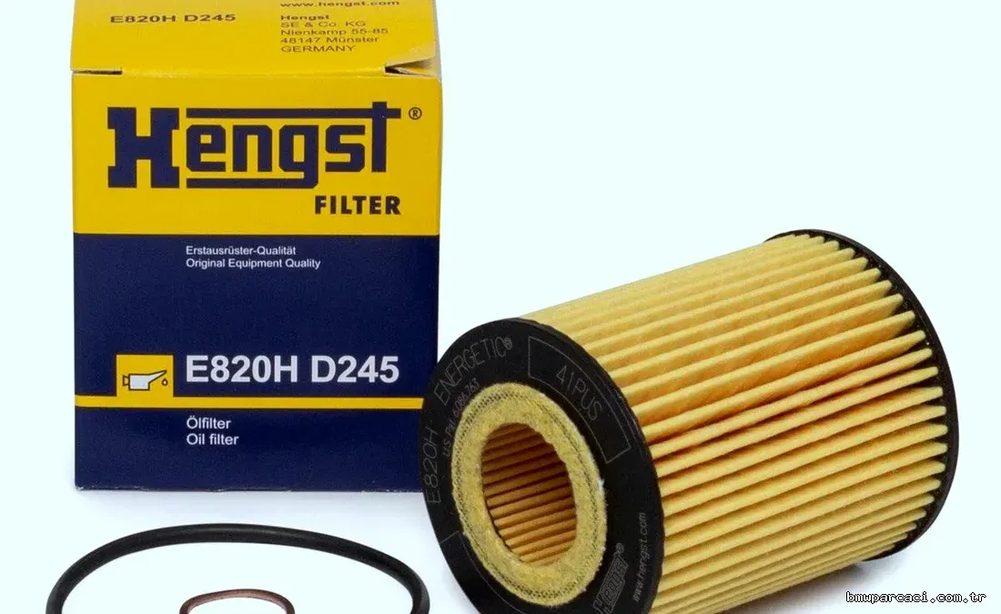 HENGST E820HD245 | Yağ Filtresi BMW F30 / F31 / F20 / F21 316i-320i N13 10-18 - HENGST - HEN.E820HD245 ,5