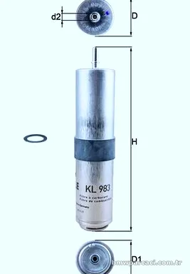 KNECHT KL983D Yakıt Filtresi - KNECHT - KL983D