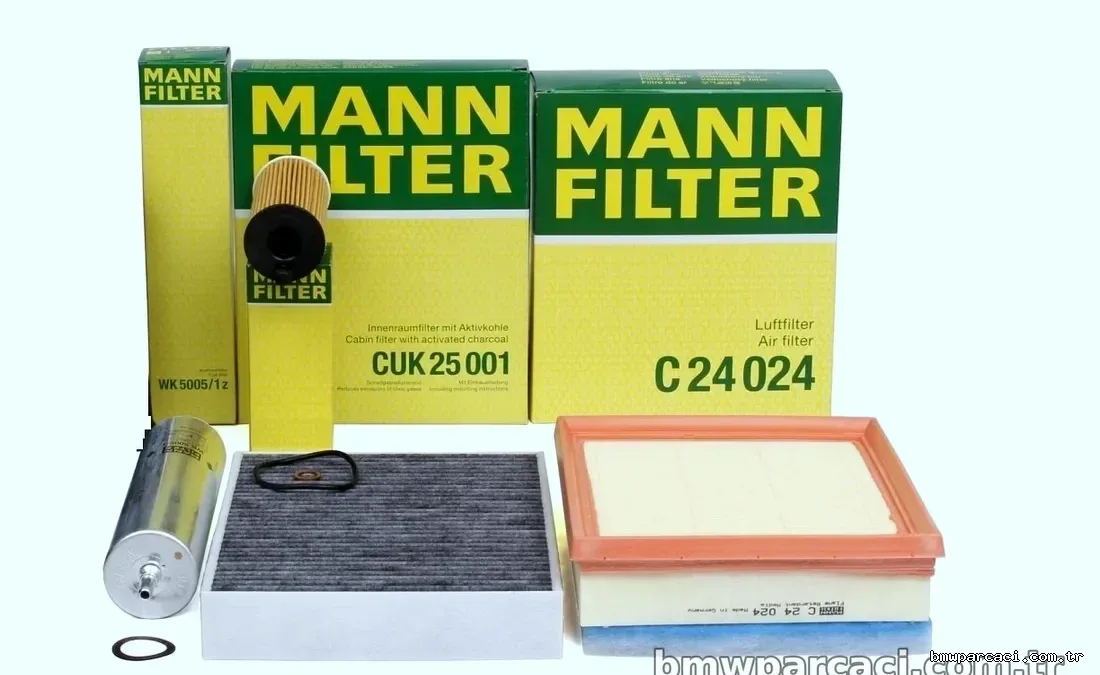 Bmw F22 Kasa 220d 2014 Sonrası Periyodik Bakım Filtre Seti - MANN - MAN.C24024 / MAN.CUK25001 / MAN.HU6014-1Z / MAN.WK50