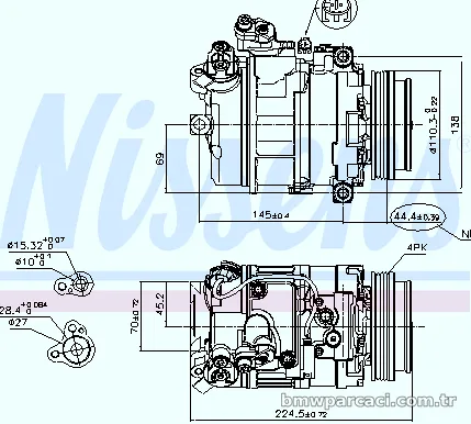 NISSENS 89199 Klima Kompresörü - NISSENS - 89199