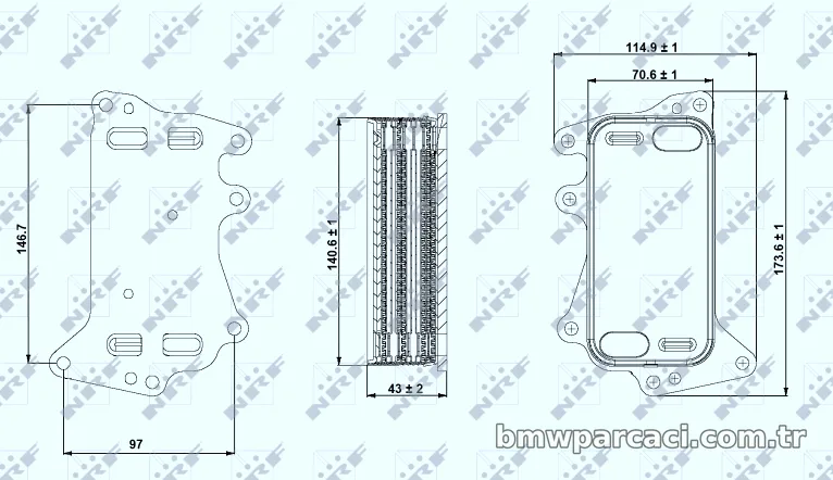 NRF 31282 Motor Yağ Soğutucu - NRF - 31282