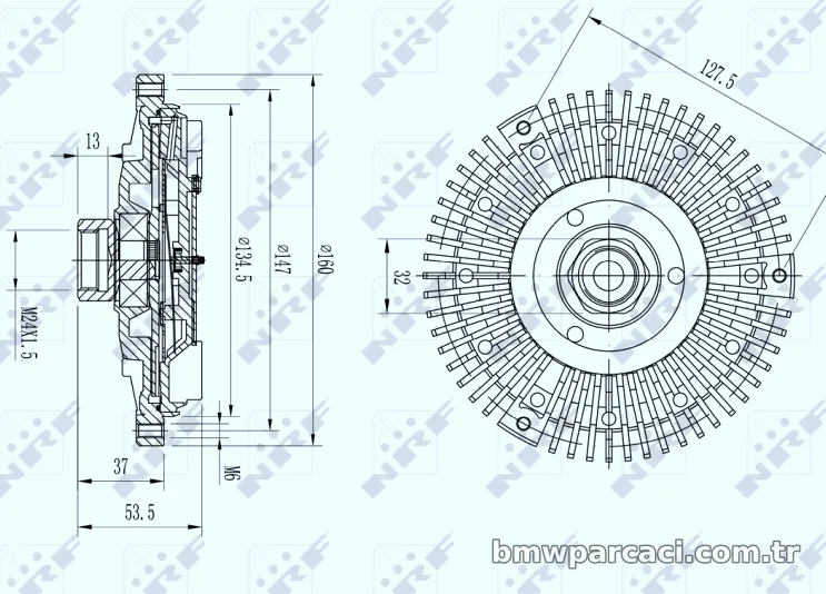 NRF 49568 Soğutma Fanı (Fan Termik) - NRF - 49568