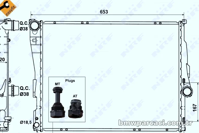 NRF 51582 Su Radyatörü - NRF - 51582