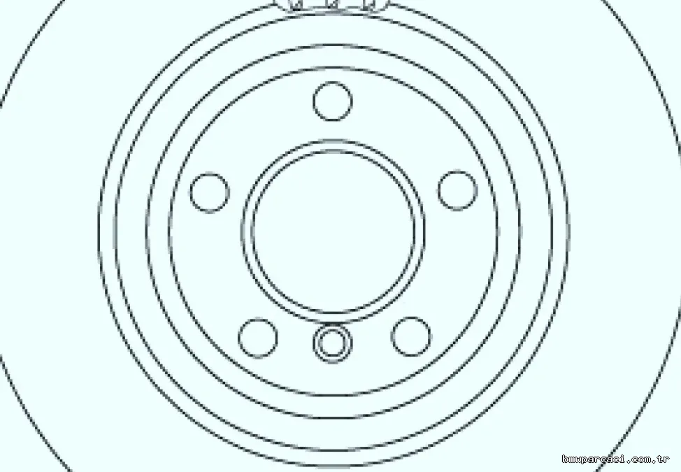 FREN DISKI ARKA HAVALI BMW F10 F11 - TRW - TRW DF6617S