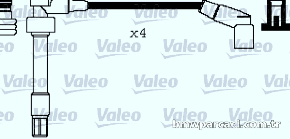 BUJI KABLOSU SET BMW M42 M44 3-E36 Z3 (95>98) - Valeo - VALEO 346174