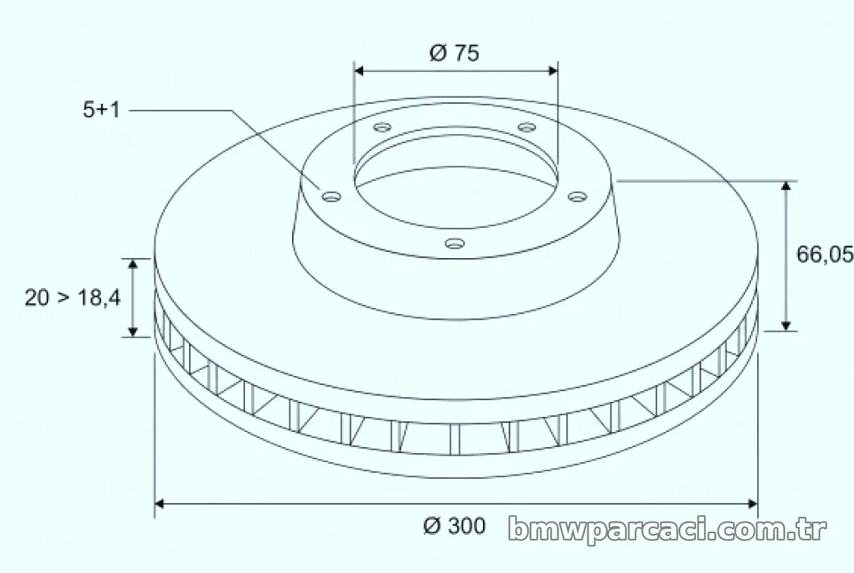 FREN DISKI ARKA BMW E87 E90 E84 - Valeo - VALEO 197158