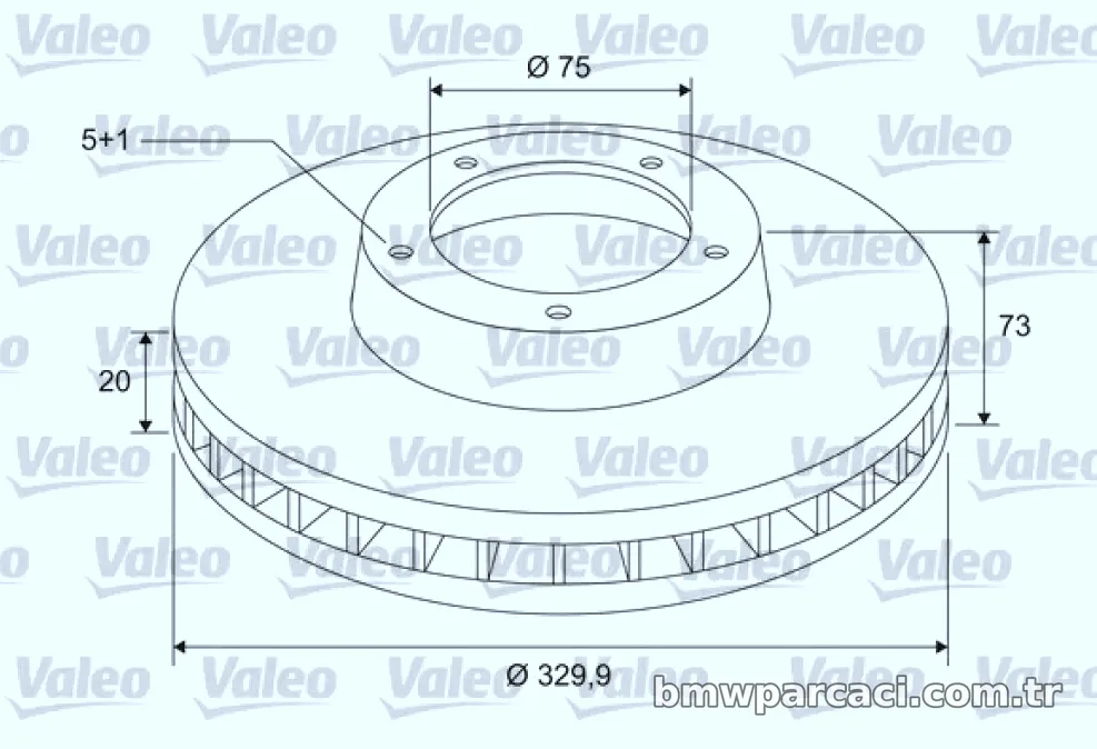 FREN DISKI ARKA BMW F25 F26 - Valeo - VALEO 197576