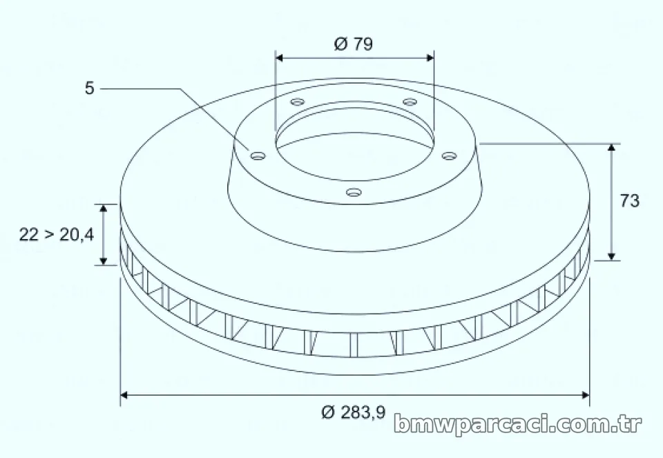 FREN DISKI ON BMW E87 E81 E82 - Valeo - VALEO 186816