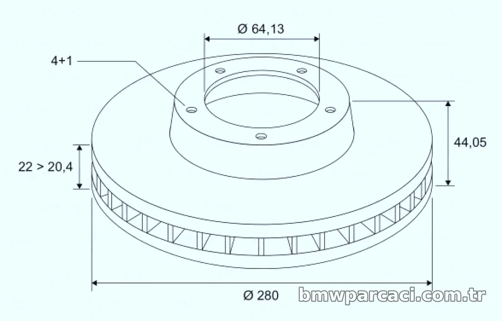 FREN DISKI ON HAVALI MINI R55 R56 R57 R58 R59 - Valeo - VALEO 197074