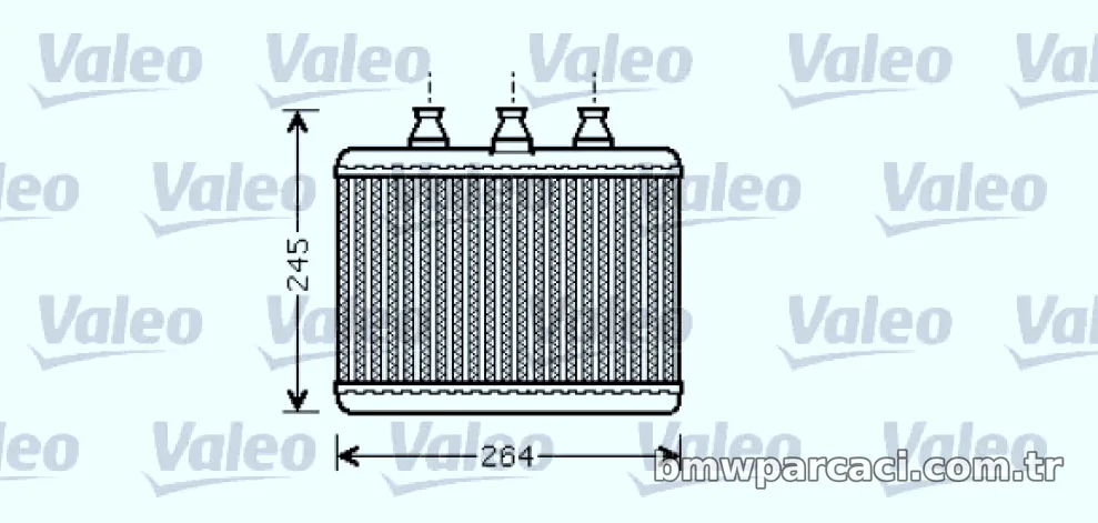 KALORIFER RADYATORU BMW E65 E66 - Valeo - VALEO 812365
