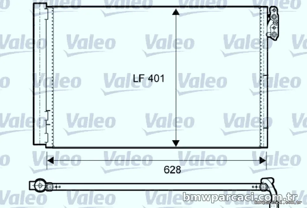 KLIMA RADYATORU N43 N45 N46 N51 N52 N53 M3 E81 E82 E87 E88 E90 E91 E92 E93 X1 E84 E89 - Valeo - VALEO 814011
