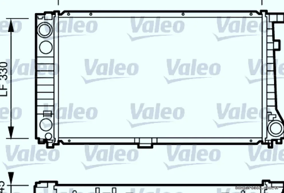 MOTOR SU RADYATORU BMW E36 3.18 TDS - Valeo - VALEO 734289