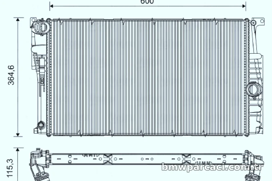 MOTOR SU RADYATORU OTM/SANZ (KLIMALI/-SIZ) BMW N47 N13 F30 F20 - Valeo - VALEO 735453