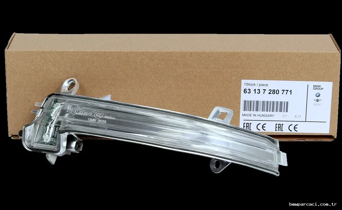 BMW 63137280771 | 1 Serisi F20 Kasa Sol Ayna Sinyali Orijinal F-20 / 30 E-84 Sol Beyaz - BMW - BMW.63137280771 ,1