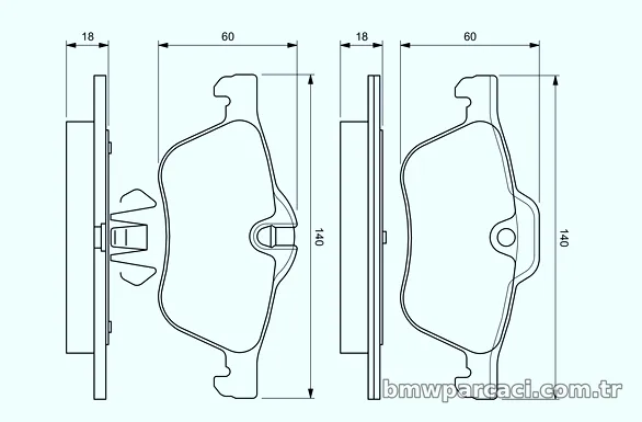 BOSCH 0986424652 Fren Disk Balata - BOSCH - 0986424652