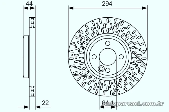BOSCH 0986479A69 Fren Disk Ayna - BOSCH - 0986479A69