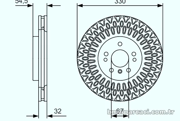 BOSCH 0986479D08 Fren Disk Ayna - BOSCH - 0986479D08