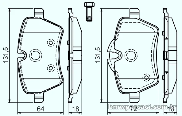 BOSCH 0986494168 Fren Disk Balata - BOSCH - 0986494168