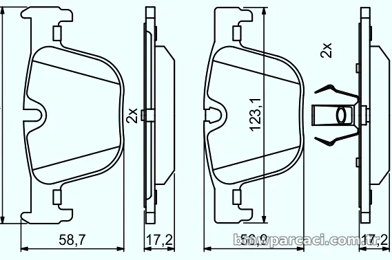 BOSCH 0986494786 Fren Disk Balata - BOSCH - 0986494786
