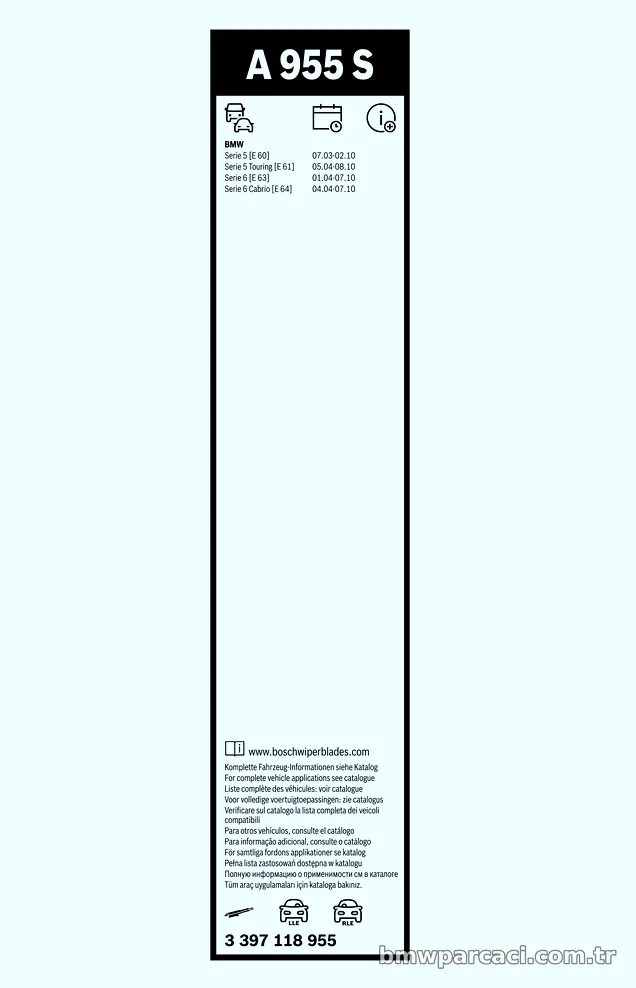 BOSCH 3397118955 Silecek Süpürgesi - BOSCH - 3397118955