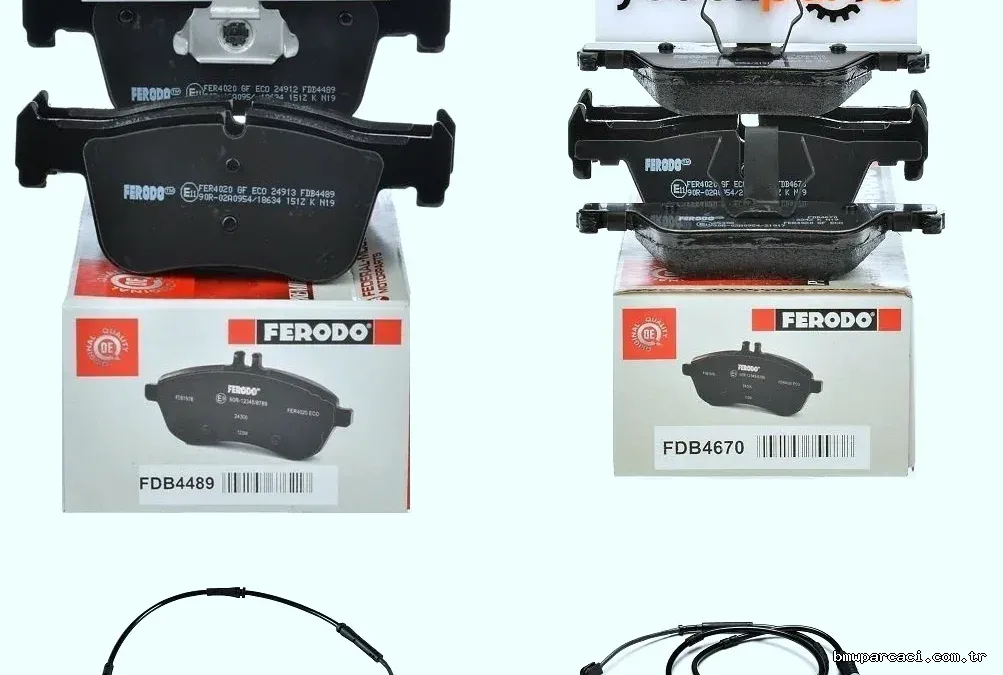 Bmw F30 Kasa 318i Ön Ve Arka Fren Balata Seti Fişli Ferodo Marka - FERODO - FER.FDB4489 / FER.FDB4670 / ASP.2WIN1054 / A