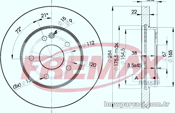 FREMAX BD3182 Fren Disk Ayna - FREMAX - BD3182