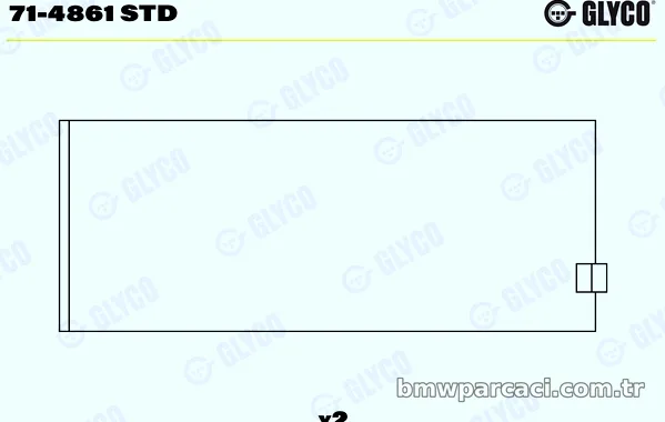 GLYCO 714861STD Kol Yatak - GLYCO - 714861STD