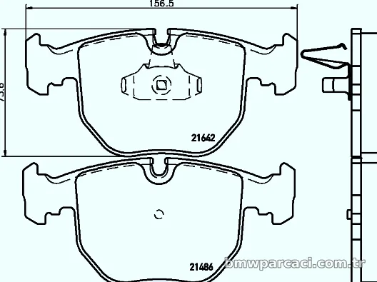 HELLA PAGID 8DB355008281 Fren Disk Balata - HELLA PAGID - 8DB355008281