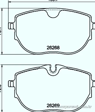 HELLA PAGID 8DB355040921 Fren Disk Balata - HELLA PAGID - 8DB355040921