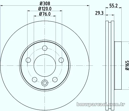 HELLA PAGID 8DD355109661 Fren Disk Ayna - HELLA PAGID - 8DD355109661