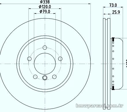 HELLA PAGID 8DD355120861 Fren Disk Ayna - HELLA PAGID - 8DD355120861