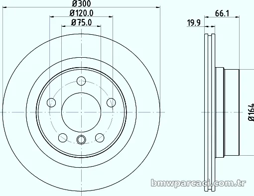 HELLA PAGID 8DD355120971 Fren Disk Ayna - HELLA PAGID - 8DD355120971