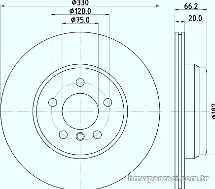 HELLA PAGID 8DD355129641 Fren Disk Ayna - HELLA PAGID - 8DD355129641