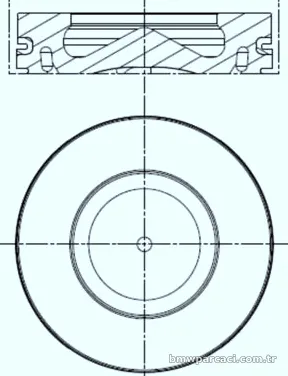 MAHLE 081PI00100000 Piston - MAHLE - 081PI00100000