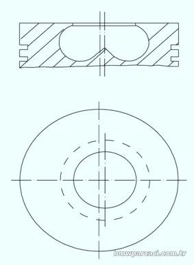 MAHLE 081PI00123000 Piston - MAHLE - 081PI00123000