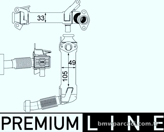 MAHLE CE21000P Egr Valfi - MAHLE - CE21000P
