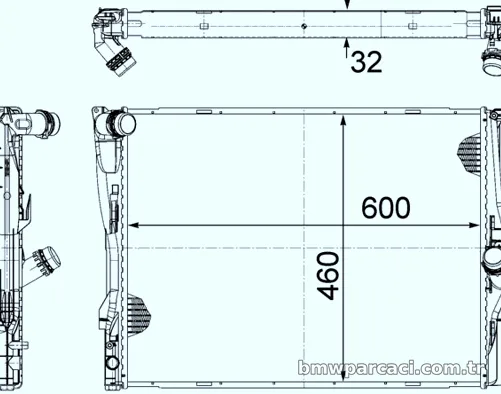 MAHLE CR1087000S Su Radyatörü - MAHLE - CR1087000S