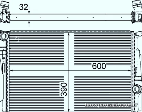 MAHLE CR876000P Su Radyatörü - MAHLE - CR876000P
