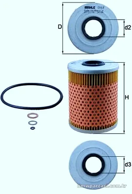 MAHLE OX68D Yağ Filtresi - MAHLE - OX68D
