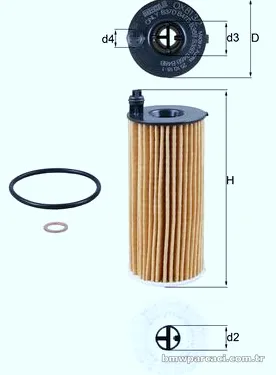 MAHLE OX8132D Yağ Filtresi - MAHLE - OX8132D