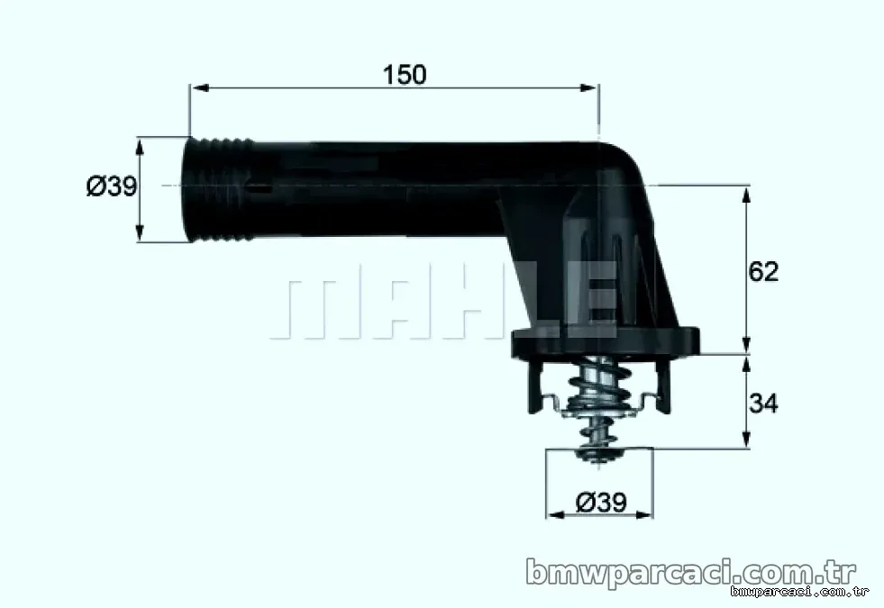 TERMOSTAT 95°C BMW E36 M43 - Mahle - MAHLE TI2095