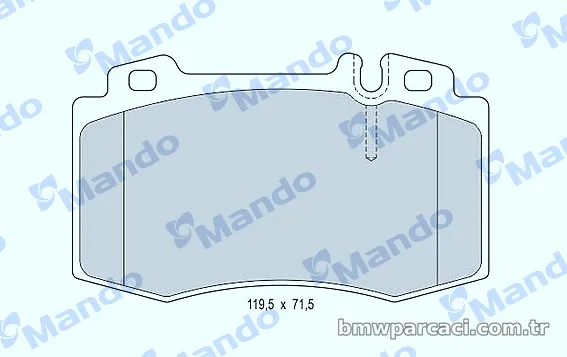 MANDO MBF015668 Fren Disk Balata - MANDO - MBF015668
