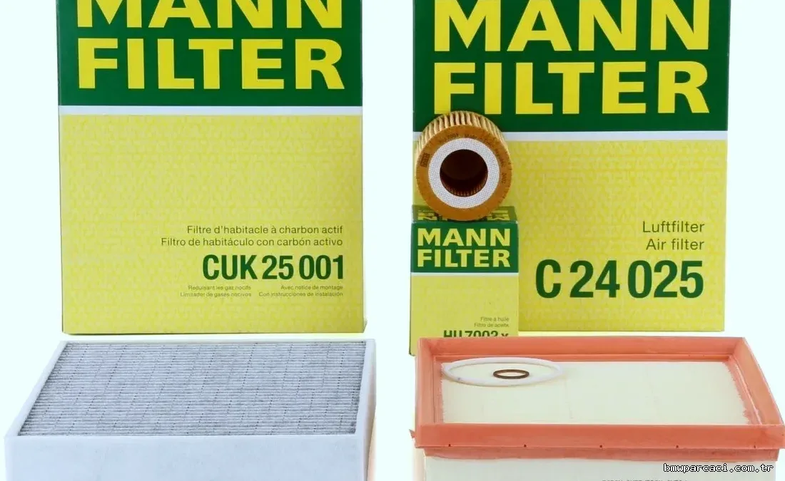 Bmw F30 Kasa 316i Periyodik Bakım Filtre Seti Mann Marka - MANN - MAN.HU7003X / MAN.C24025 / MAN.CUK25001, f30316