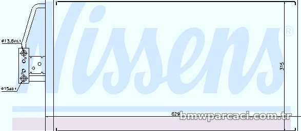 NISSENS 94579 Klima Radyatörü - NISSENS - 94579